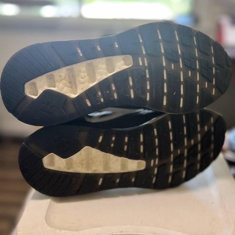 adidas Black and White Athletic Shoes